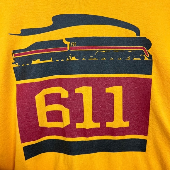 Vintage Screen Stars Best Yellow Train 611 Graphic Tee Single Stitch Size Large - Picture 7 of 10